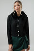 In a Flurry Cable Knit Detachable Fur Collar Cardigan